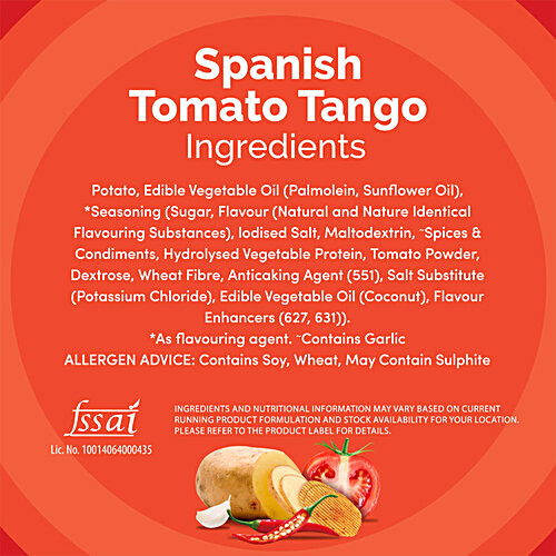 LAY'S Spanish Tomato Tango Flavour Potato Chips 48 g