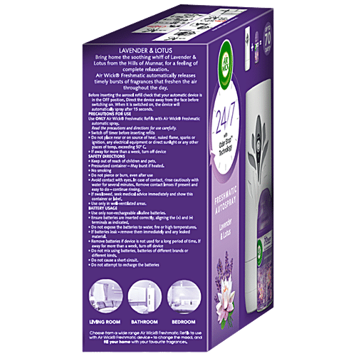 AIRWICK Freshmatic Automatic Air Freshener Kit, Lavender & Lotus 250 ml