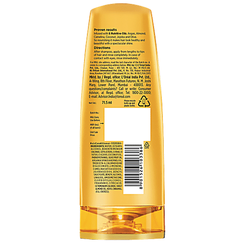 L'OREAL PARIS Extraordinary Oil Nourishing Conditioner For Dry & Dull Hair 71.5 ML