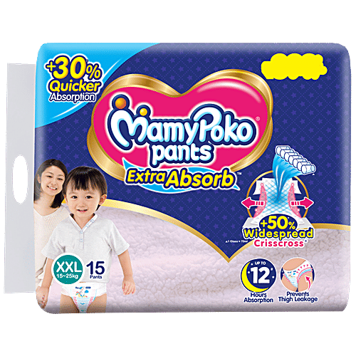 MAMYPOKO Extra Absorb Diaper Pants - XXL 15 pcs