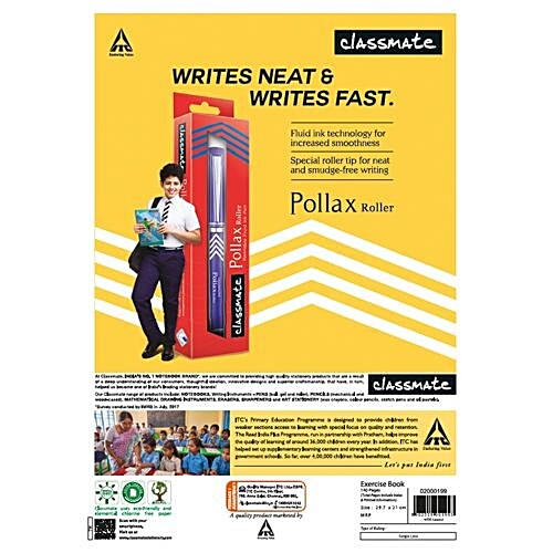 CLASSMATE Notebook - Ruled, Single Line, A4, 140 Pages 1 pc