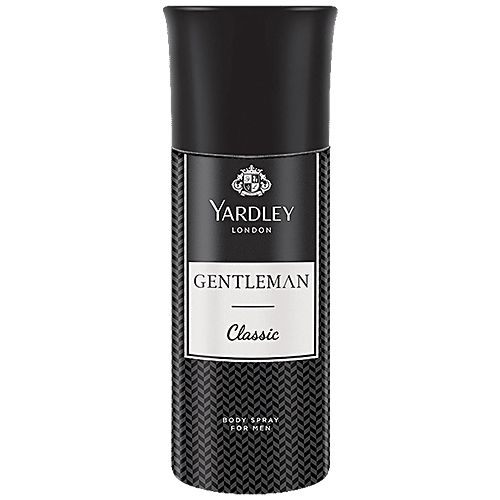 YARDLEY LONDON Gentleman Classic Body Spray for Men| Woody Fougère Notes 150 ml