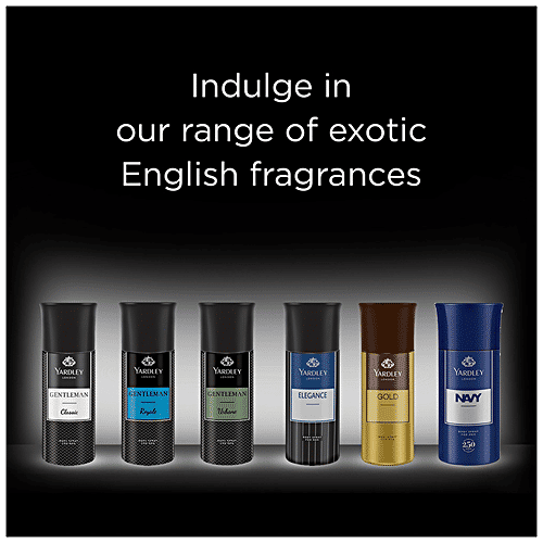 YARDLEY LONDON Gentleman Classic Body Spray for Men| Woody Fougère Notes 150 ml
