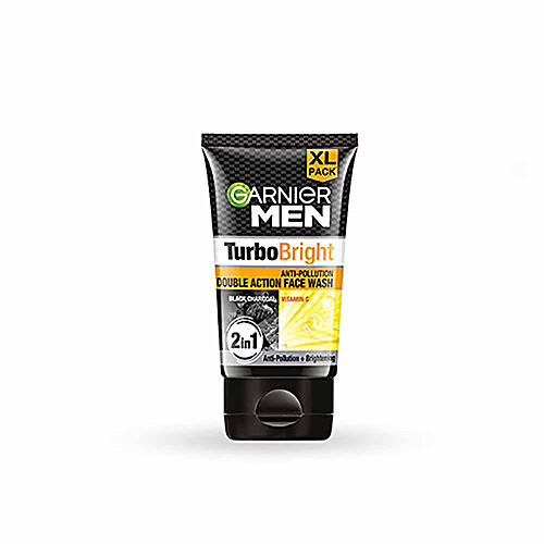 GARNIER MEN Turbo Bright Anti-Pollution Double Action Face Wash 150 g