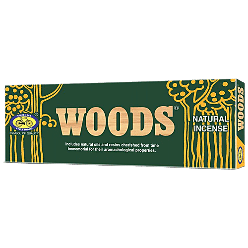 CYCLE Woods Natural Agarbatti - Woody, Sandal, Amber Fragrance 40 pcs