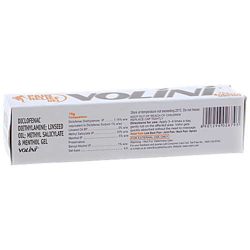 VOLINI Pain Relief Gel - Quick & Long Lasting 75 g