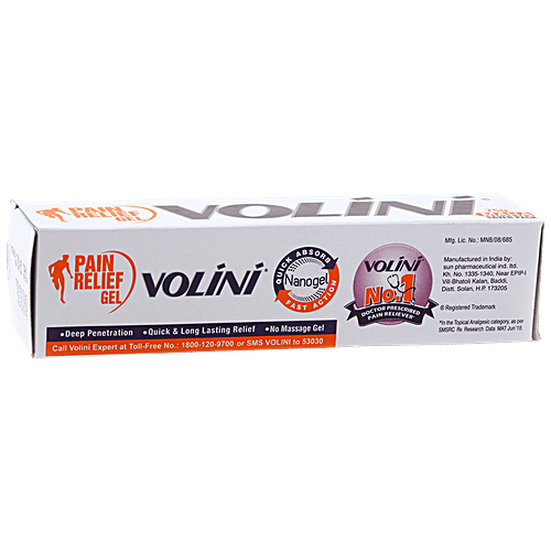 VOLINI Pain Relief Gel - Quick & Long Lasting 75 g