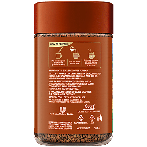 BRU Gold Instant Coffee Powder 100 g
