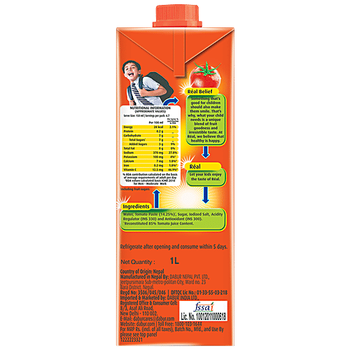 REAL Fruit Power Juice - Tomato 1 L