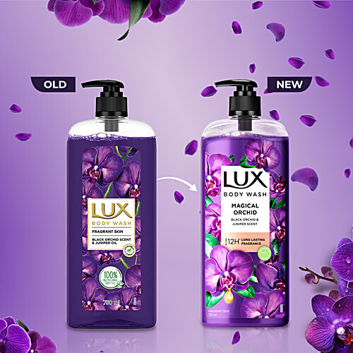 LUX Magical Orchid Bady Wash - With Black Orchid & Juniper Scent 750 ml