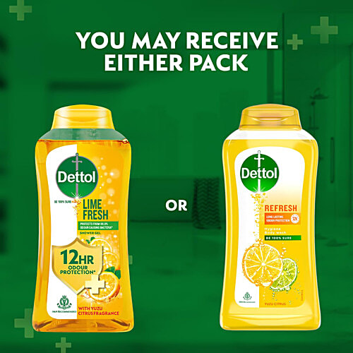 DETTOL Lime & Fresh Shower Gel - With Yuzu Citrus Fragrance 250 ml