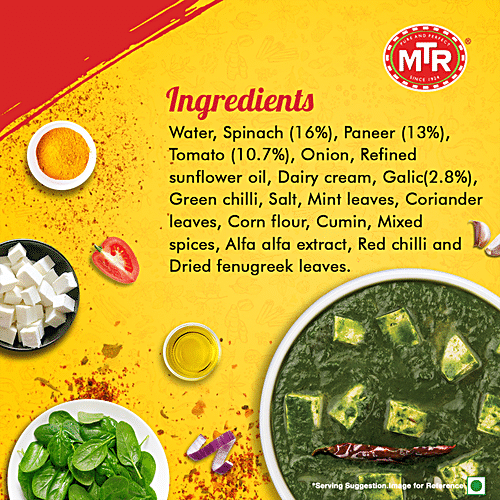 MTR Ready To Eat - Palak Paneer 300 g