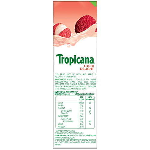 TROPICANA Fruit Juice - Litchi Delight 1 L
