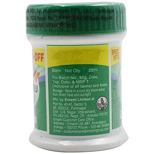 ZANDU Balm - Ayurvedic Solution For Quick Pain Relief, Headache, Sprain 25 ml