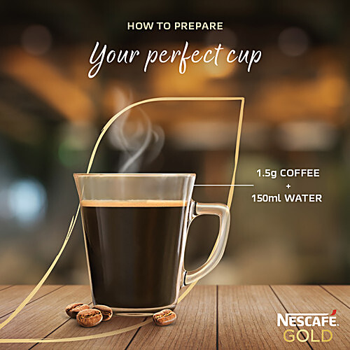 NESCAFE GOLD Blend Instant Coffee Powder - With Arabica & Robusta Beans 50 g
