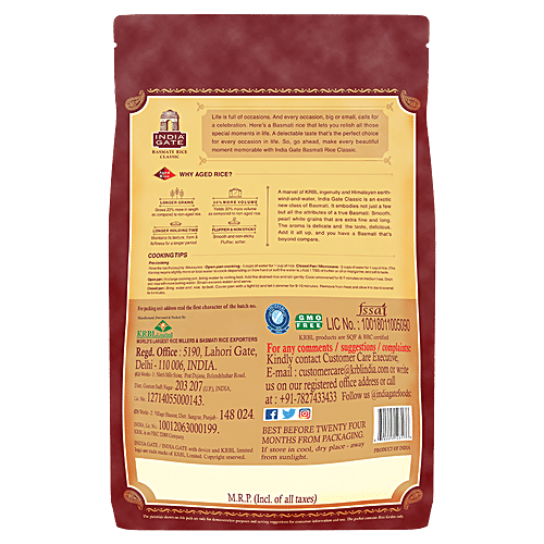 INDIA GATE Basmati Rice/Basmati Akki - Classic 5 kg