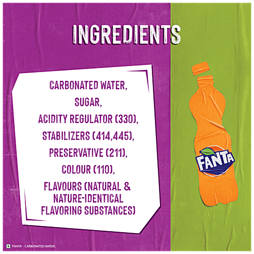 FANTA Soft Drink - Orange Flavoured, Refreshing 750 ml
