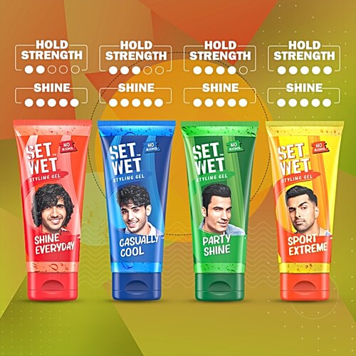 SET WET Styling Hair Gel for Men - Shine Everyday 50 ml
