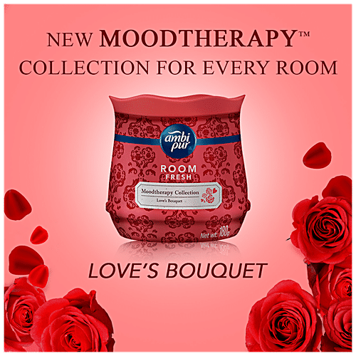 AMBIPUR Moodtherapy Collection Room Fresh Gel - Love’s Bouquet, Rose 180 g