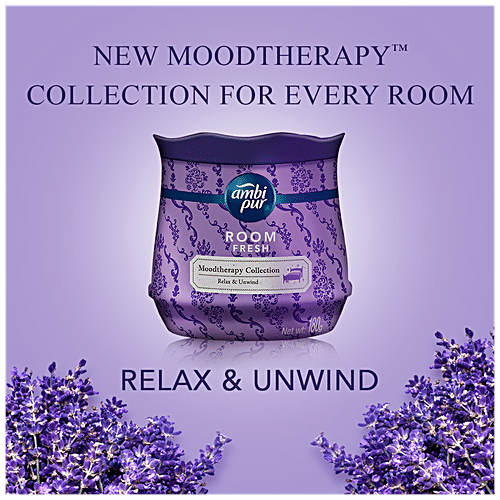 AMBIPUR Moodtherapy Collection Room Fresh Gel - Relax & Unwind, Lavender 180 g