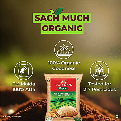 AASHIRVAAD Organic Whole Wheat Atta 5 kg