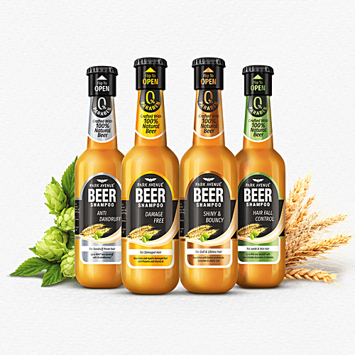 PARK AVENUE Beer Shampoo - Shiny & Bouncy 180 ml