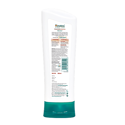 HIMALAYA Intensive Body Lotion - Repairs Dry Skin, Cocoa Butter & Wheat Germ, Hydra-Nutri Balance 200 ml