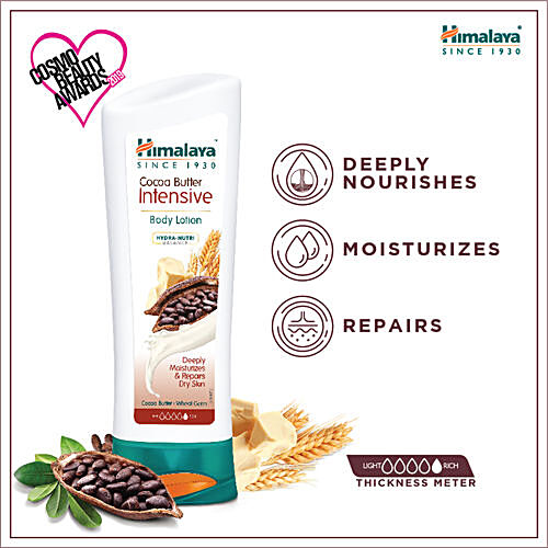 HIMALAYA Intensive Body Lotion - Repairs Dry Skin, Cocoa Butter & Wheat Germ, Hydra-Nutri Balance 200 ml