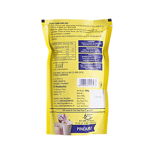 FR PRODUCTS Pineapple Falooda Mix - Ready To Make In Few Minutes 200 g