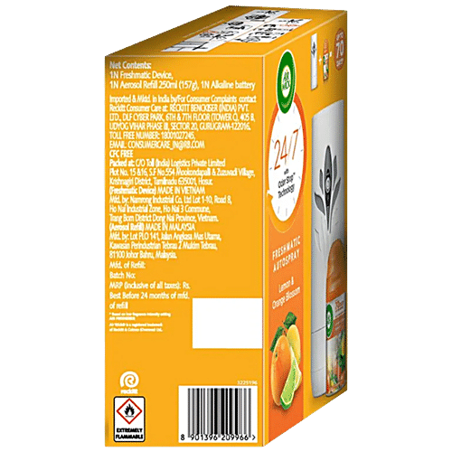 AIRWICK Freshmatic Automatic Air Freshener Kit, Lemon & Orange Blossom 2 pcs