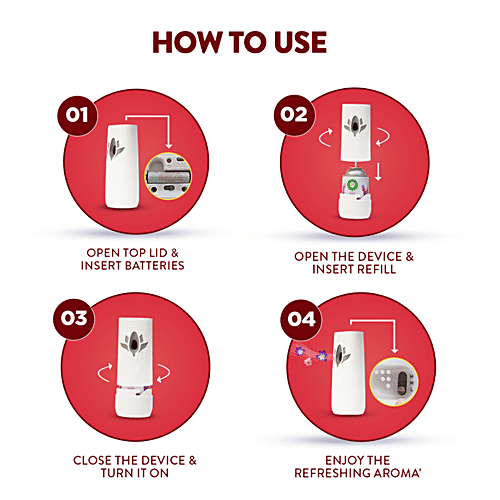 AIRWICK Freshmatic Automatic Air Freshener Spray Refill, Rose & Saffron 250 ml