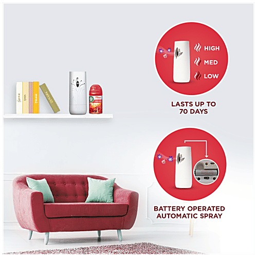 AIRWICK Freshmatic Automatic Air Freshener Spray Refill, Rose & Saffron 250 ml