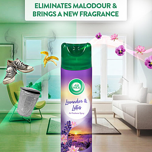 AIRWICK Air Freshener Spray, Lavender & Lotus 245 ml