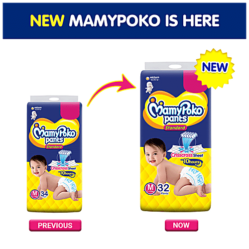MAMYPOKO MamyPoko Pants Standard M - 32 Diapers 32 pcs