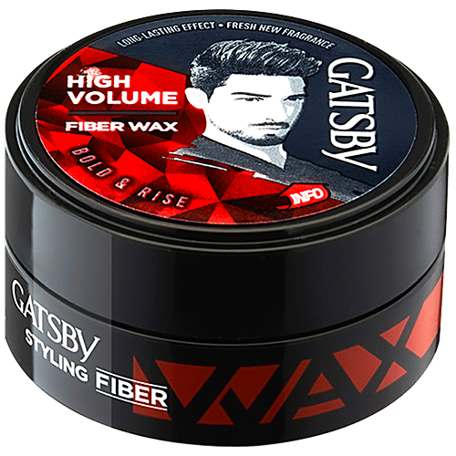 GATSBY Hair Styling Fibre Wax - High Volume, Bold & Rise, Long Lasting Effect, Fresh New Fragrance 25 g