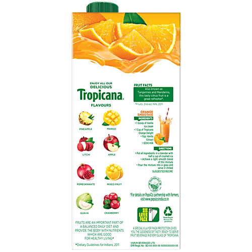 TROPICANA Fruit Juice - Orange Delight 1 L