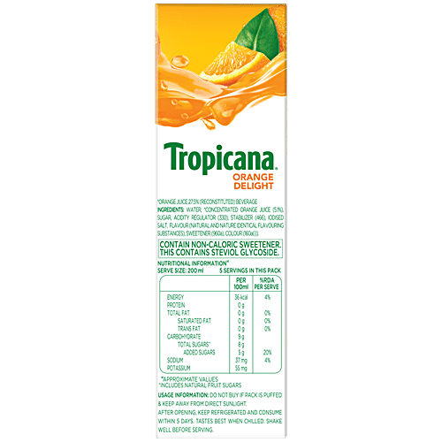 TROPICANA Fruit Juice - Orange Delight 1 L