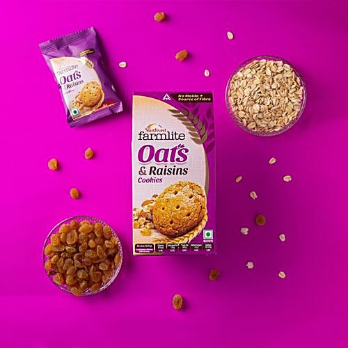 SUNFEAST Farmlite Biscuit - Cookies - Oats & Raisins 150 g