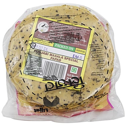 LIJJAT Papad - Punjabi Masala 200 g