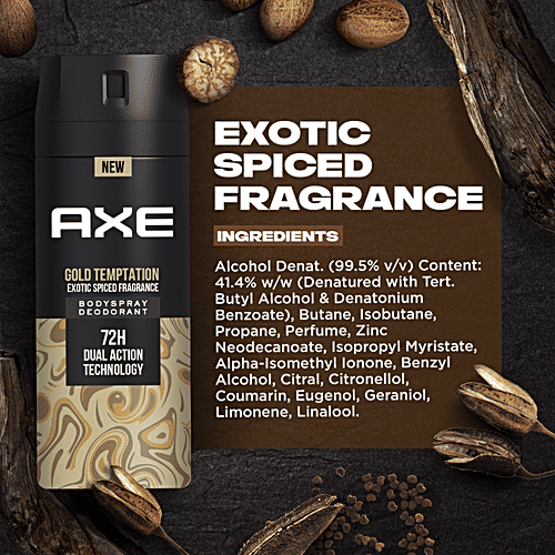 AXE Gold Temptation - Long Lasting Deodorant, Body Spray, For Men 150 ml