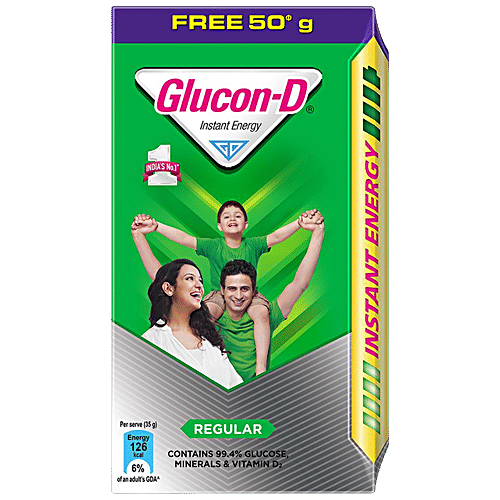 GLUCON-D Instant Energy Nutrition Drink - Regular 200 g