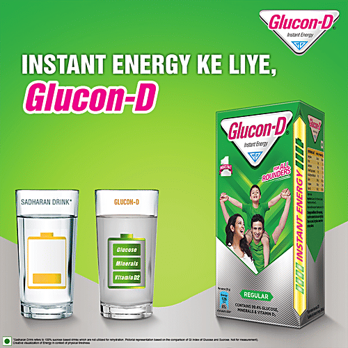 GLUCON-D Instant Energy Nutrition Drink - Regular 200 g
