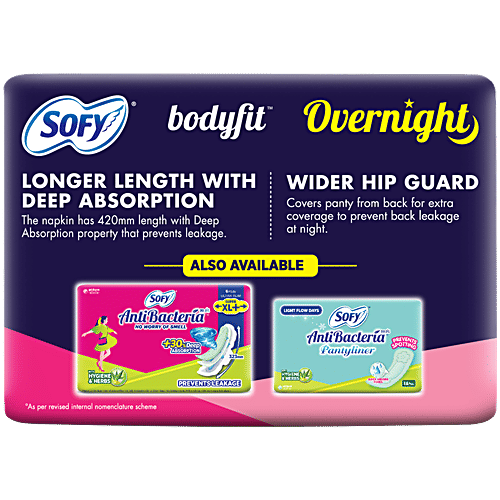 SOFY Bodyfit Overnight Pads - XXXL+ 3 pcs